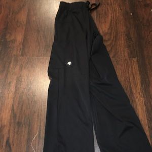 Black scrub pants
